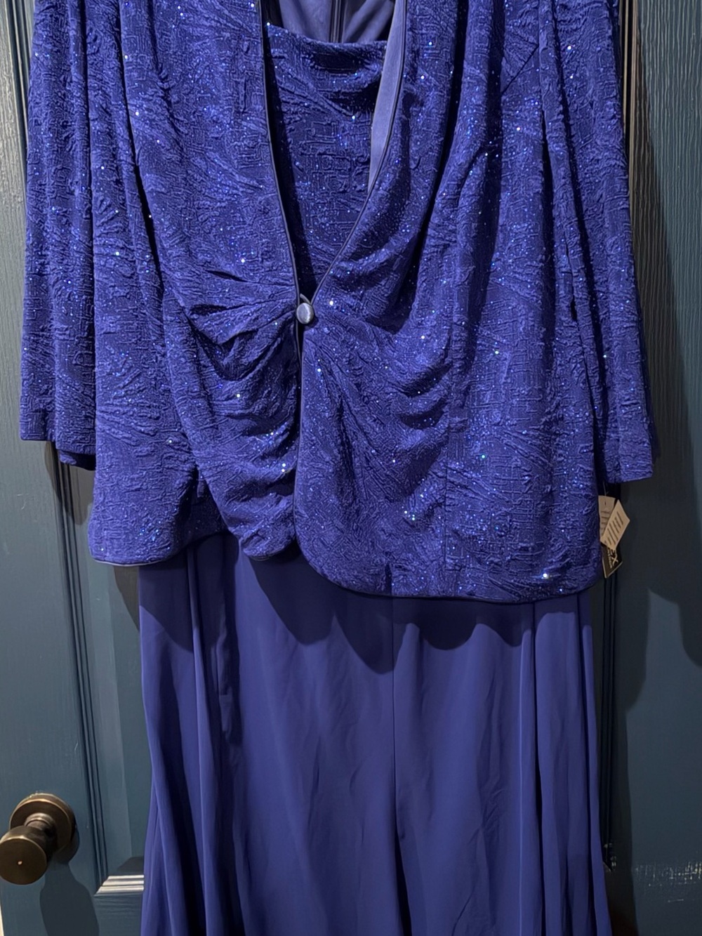Alex Evenings Royal Blue Evening Dress